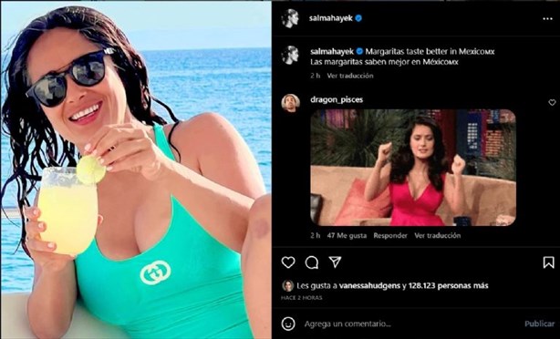 Salma Hayek presume sus vacaciones en México ¡Y enciende las redes!