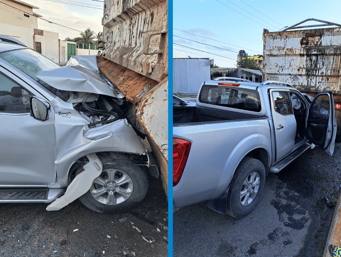 Camioneta estrellada contra tractocamión en Antón Lizardo