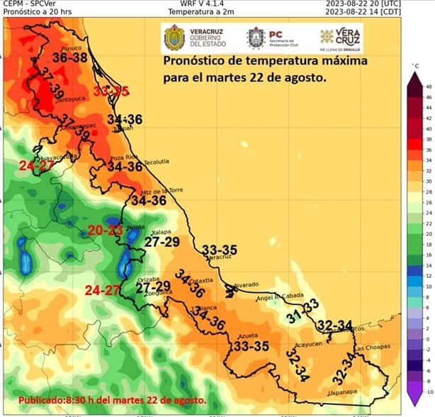 ¡Seguirán las lluvias en Xalapa! Así estará el clima este martes