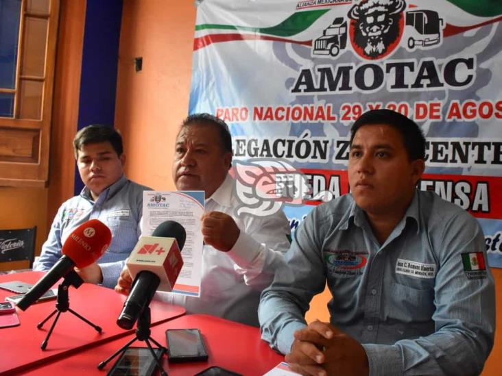 Amotac confirma paro nacional a finales de agosto; piden disculpas a conductores