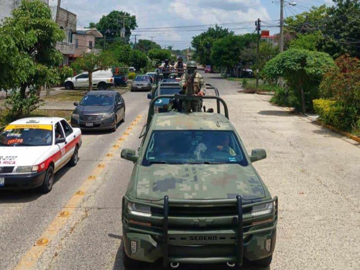 Con militares refuerzan vigilancia en accesos a Poza Rica