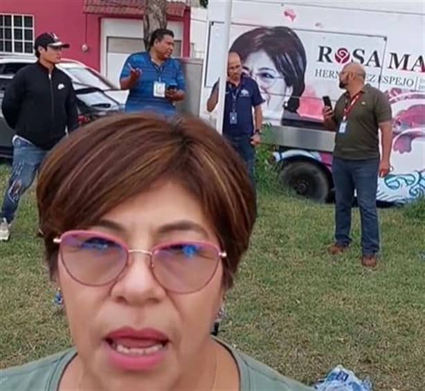 Diputada Rosa María Hernández denuncia que Ayuntamiento de Veracruz le cortó el alumbrado público en plena asamblea