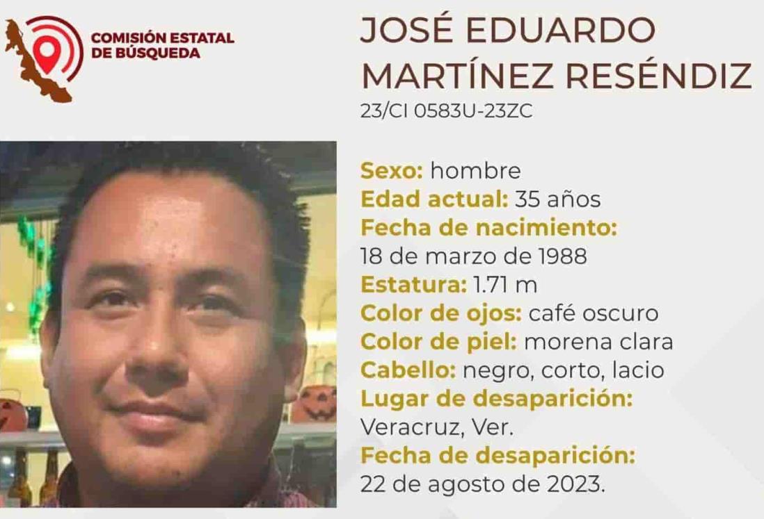 Desaparece en Veracruz José Eduardo Martínez; ayúdanos a localizarlo