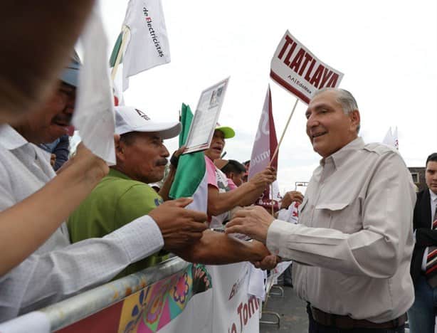 Promete Adán Augusto López Hernández encontrarse con el pueblo el 6 de septiembre en el zócalo capitalino