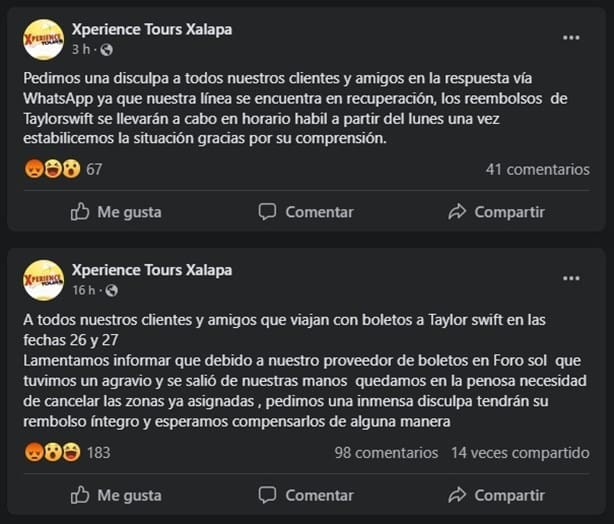 Estafa en compra de boletos de Taylor Swift ‘arrastra’ a xalapeñas