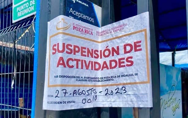 Clausuran antros en Poza Rica por no respetar horarios