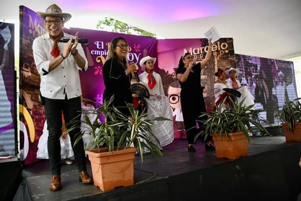 Cierre de propuestas de Ebrard en Xalapa, sin acarreos sino con voluntades (+Video)