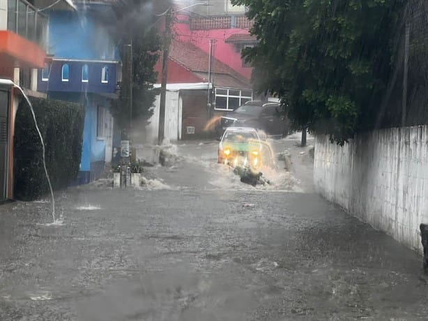 Xalapa, bajo el agua; fuerte lluvia inunda varias partes de la capital (+Video)