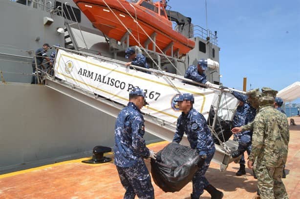 Marina asegura cargamento ilícito en el Pacífico mexicano