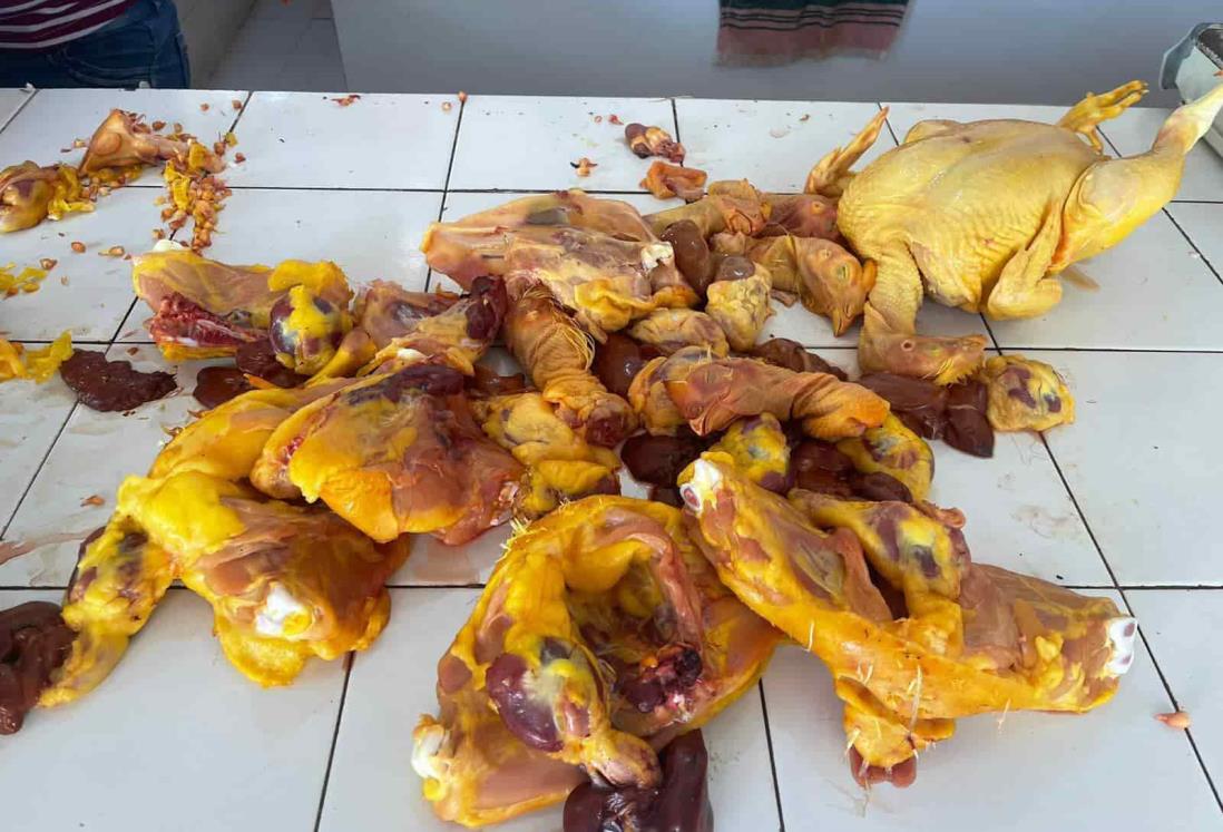 Baja precio del pollo en mercados de Veracruz