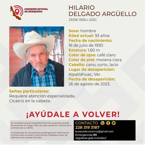 Hallan sin vida a abuelito desaparecido en Alpatláhuac