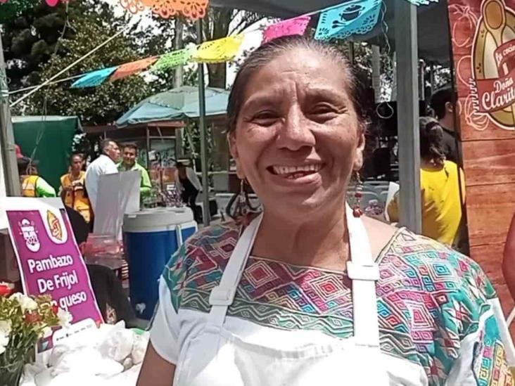 Doña Clarita presentó su pambazo a la BBQ en festival de Xalapa (+Video)