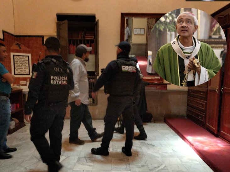 Arzobispo de Xalapa es agredido por sujeto en plena catedral