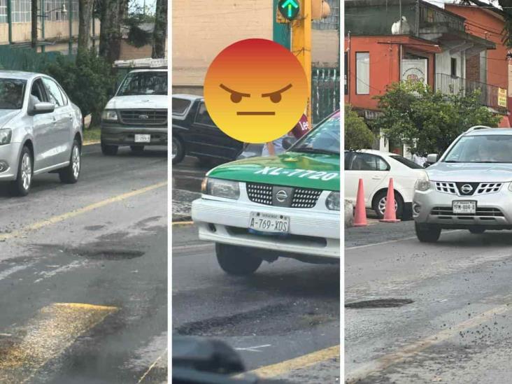 Avenida Miguel Alemán, otra obra de mala calidad en Xalapa