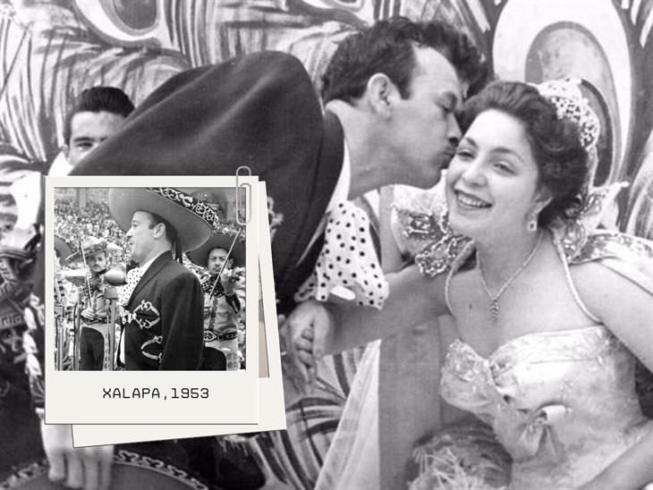 Pedro Infante, el ídolo de México, en el Carnaval de Xalapa de 1953 ¡Entérate!