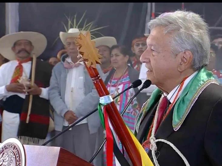 Bastón de mando de Morena, un símbolo de lucha: AMLO