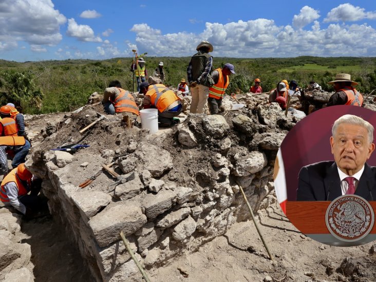 Destaca AMLO recuperación de zonas arqueológicas