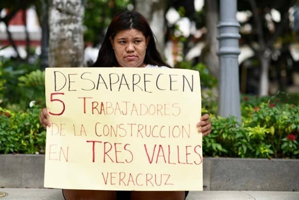 Desaparecen 5 albañiles de Veracruz en Tres Valles; familias claman ayuda