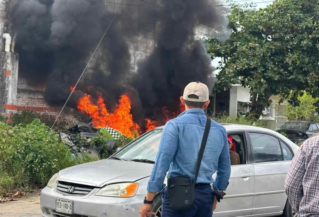 Conato de incendio moviliza a bomberos en Cosamaloapan