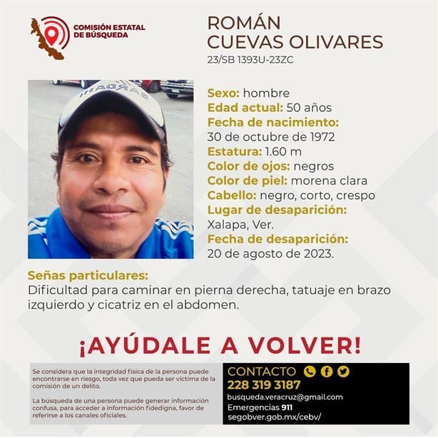 Buscan a dos hombres desaparecidos en Xalapa