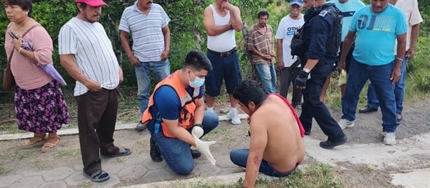 Ciclista es impactado por motocicleta en la carretera Martínez de la Torre-Misantla