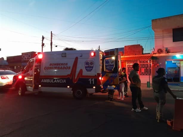 Choque entre motocicleta y auto en fraccionamiento Hípico en Boca del Río