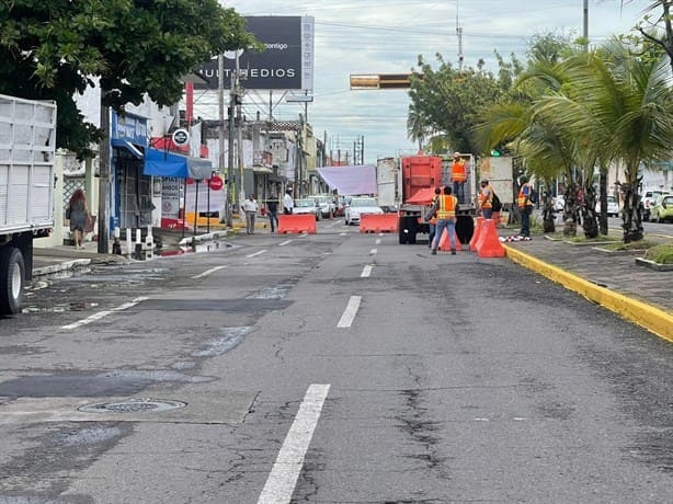 Arranca obra del colector pluvial de la avenida Lafragua, en Veracruz | VIDEO