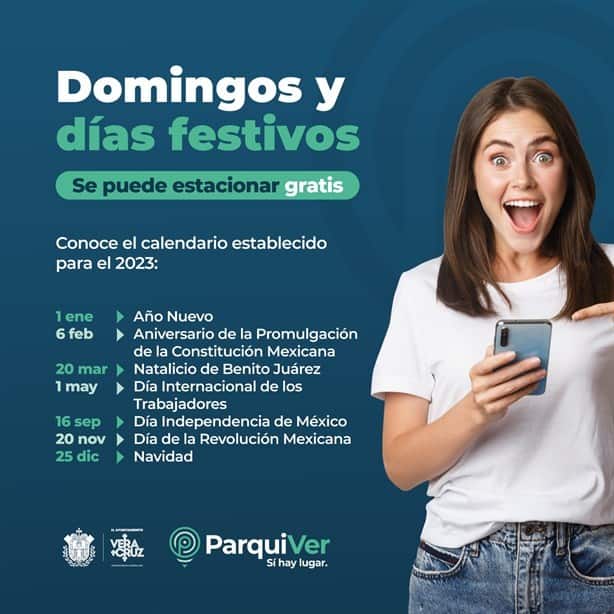 ¿Operarán los parquímetros en Veracruz este 15 y 16 de septiembre?