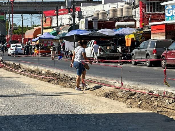 Pocos avances en modernización de avenida principal de Poza Rica