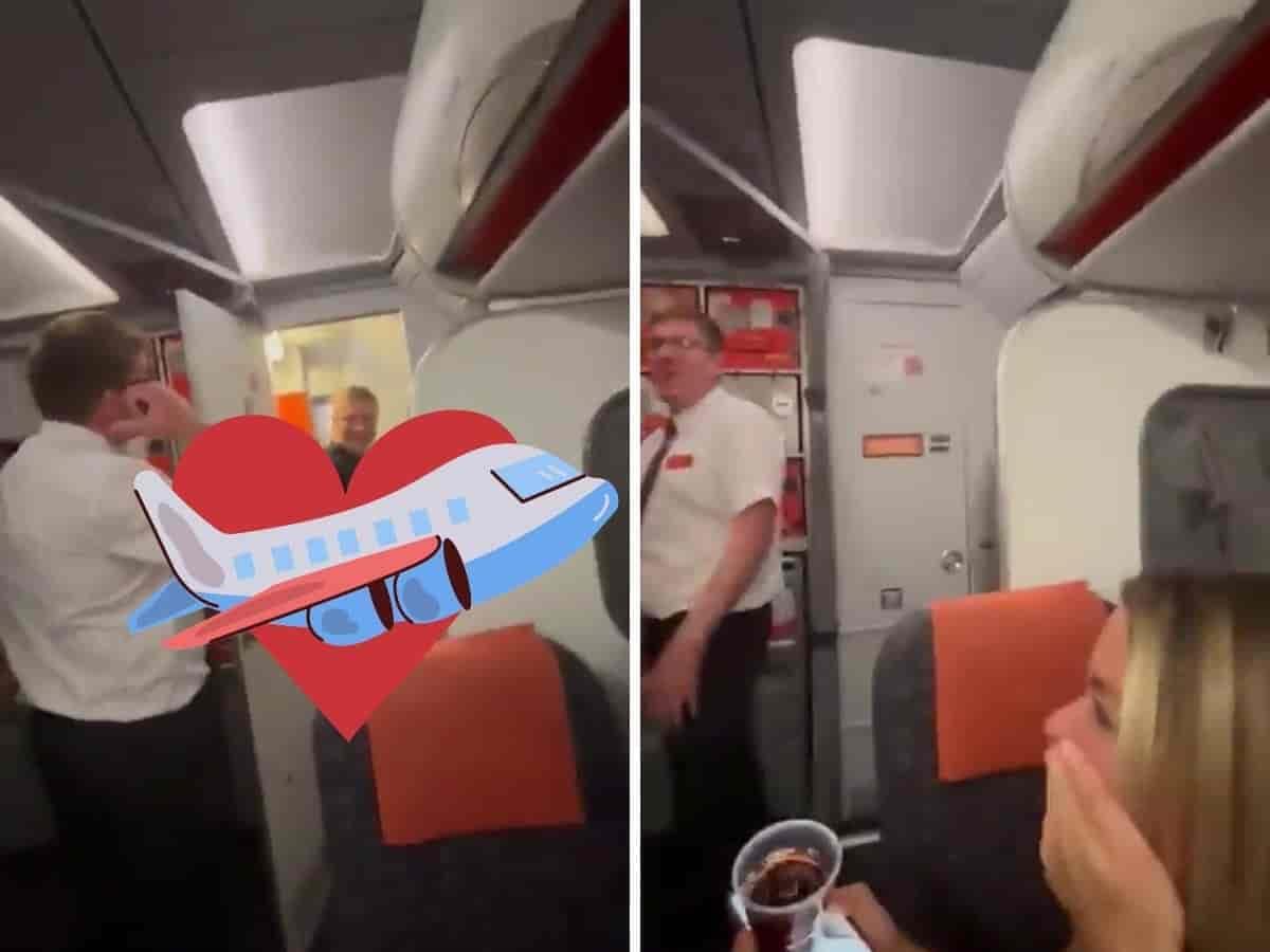 Cachan a pareja haciendo el delicioso en avión