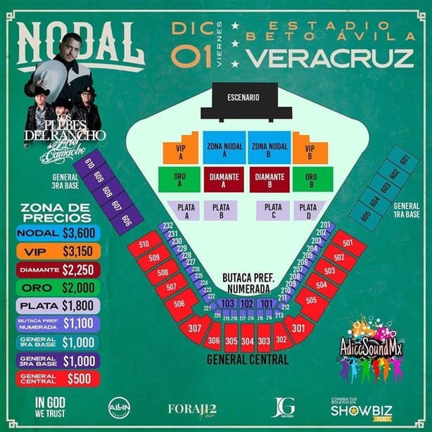 Christian Nodal en Veracruz: esto costarán los boletos para verlo en el Beto Ávila
