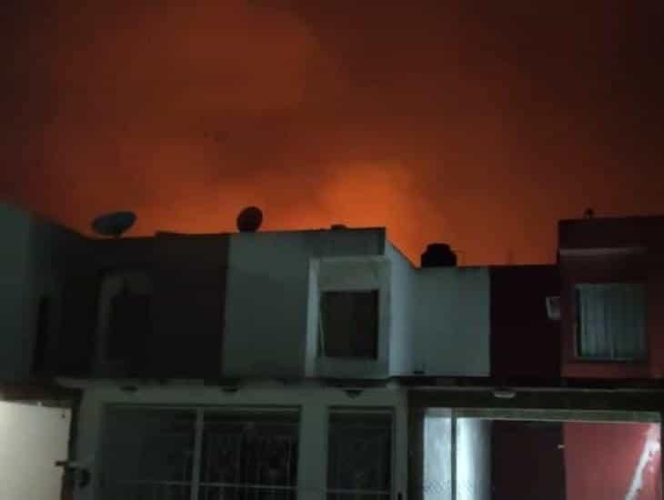 Incendio de pastizales despierta a vecinos en Las Vegas, Boca del Río