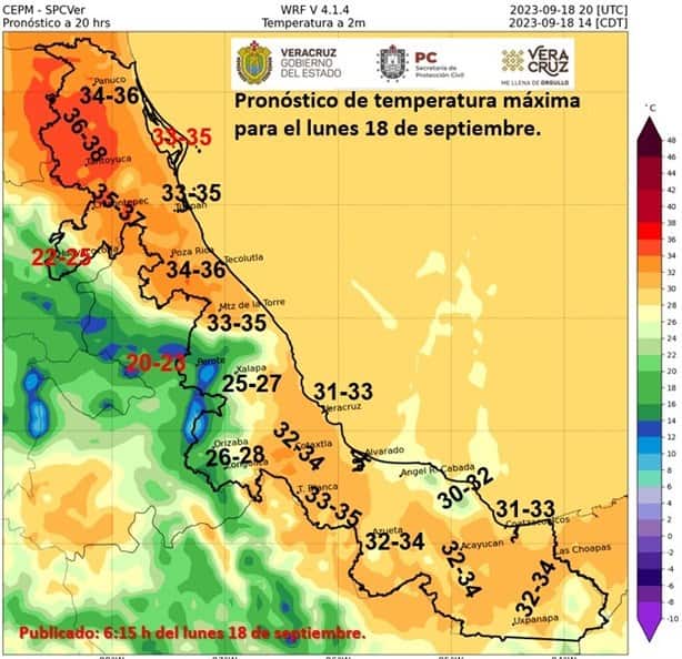 Así estará el clima en Xalapa este lunes 18 de septiembre
