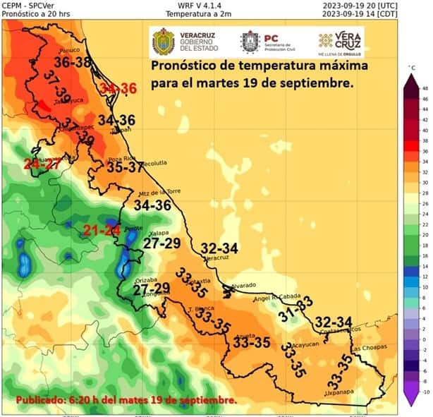 Así estará el clima en Xalapa este martes 19 de septiembre