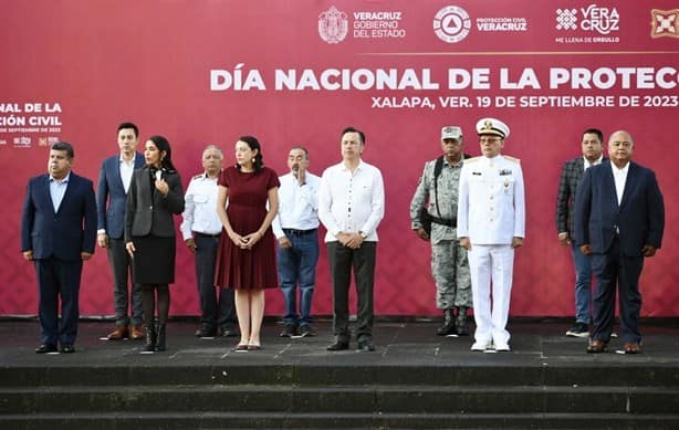 Conmemoran el Día Nacional de Protección Civil en Xalapa
