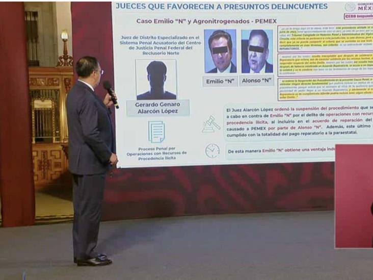 Caso Lozoya: exhiben en mañanera a juez que favoreció al exdirector de Pemex