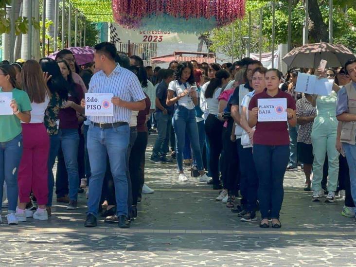 Simulacro Nacional: Así se vivió en edificios públicos de Poza Rica (+Video)