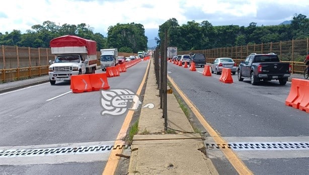 Cierran carril del puente El Metlác, en Fortín; tendrá rehabilitación (+Video)