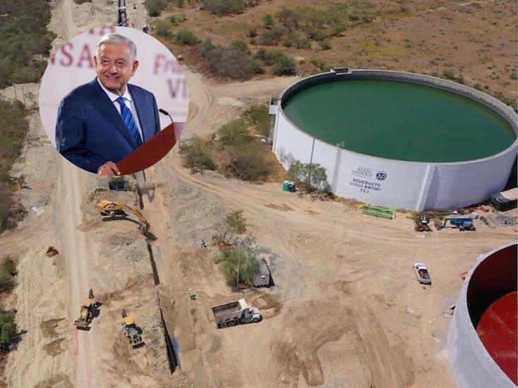 Llega el agua a Monterrey; “no habrá escasez en 6 años”, afirma AMLO