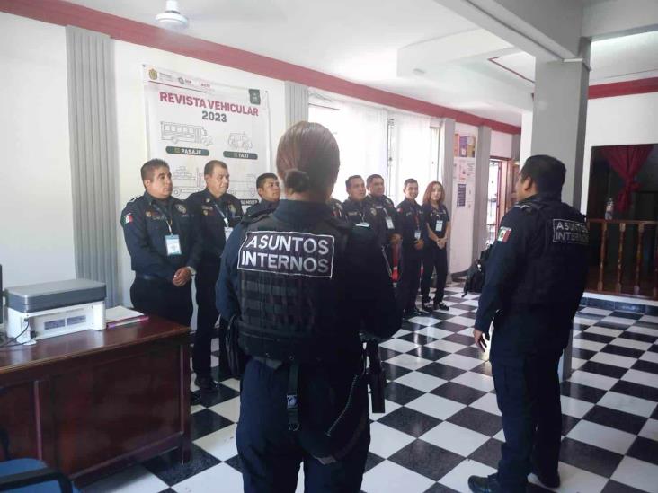 Inspeccionan por sorpresa a elementos de SSP al norte de Veracruz