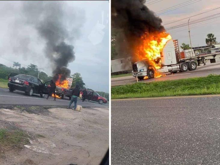 Bloqueos en Tabasco: Reportan carreteras tomadas y autos incendiados (+Video)