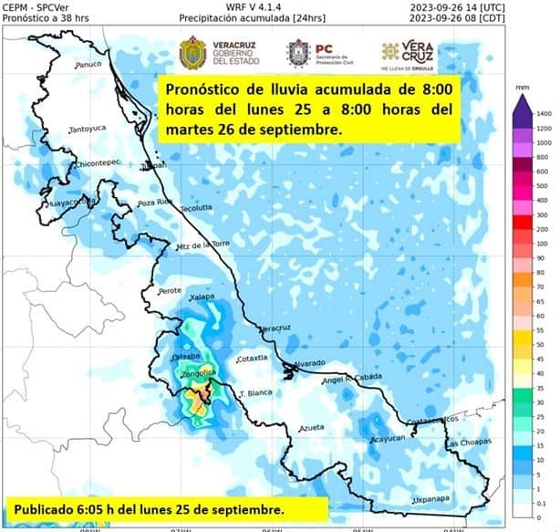 Así estará el clima en Xalapa este lunes 25 de septiembre