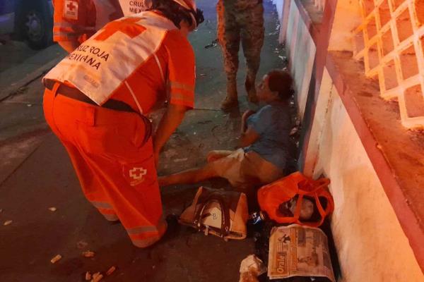 Reporte de presunta mujer atropellada moviliza a Cruz Roja en Veracruz