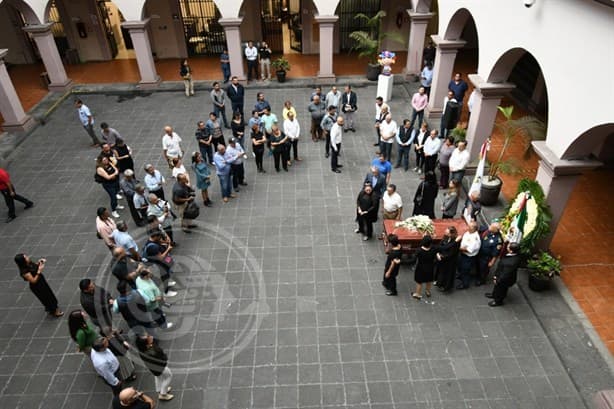 Despiden a José Zaydén, cronista de Xalapa, con homenaje de cuerpo presente