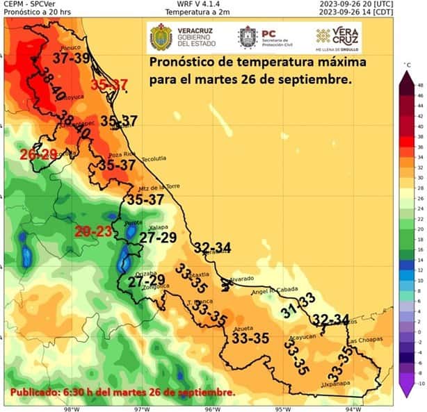 Así estará el clima en Xalapa este martes 26 de septiembre