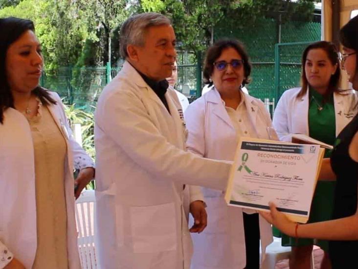 Entrega IMSS Veracruz Norte reconocimientos donadores y familiares de donadores