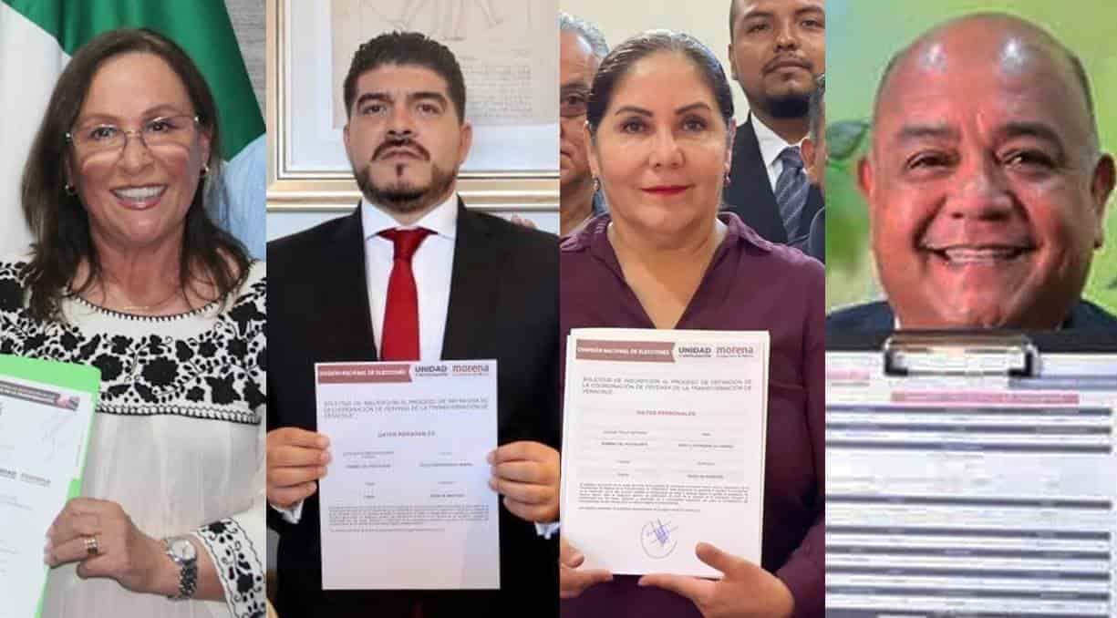 Nahle, Zenyazen, Cisneros y Tello: elegidos para encuesta de Morena en Veracruz; Comisión Nacional incluirá a más