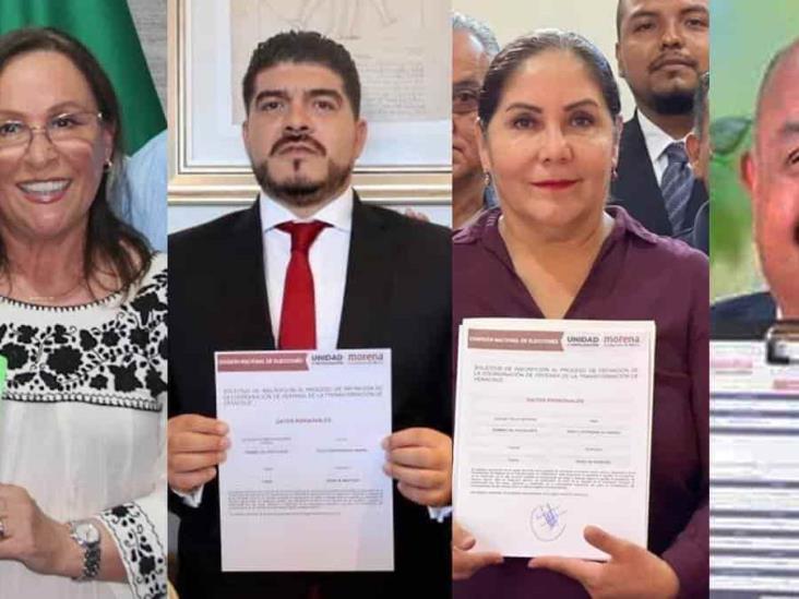 Nahle, Zenyazen, Cisneros y Tello van a encuesta de Morena en Veracruz; Comité Nacional por definir más candidatos