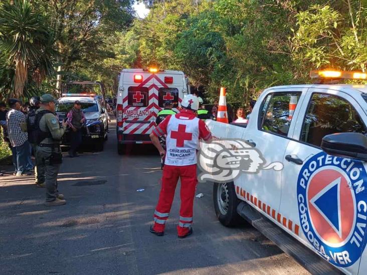 En Córdoba, volcadura de autobús deja 4 lesionados y crisis nerviosa de pasajeros