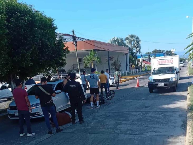 Motociclista hospitalizado tras choque en Martínez de la Torre